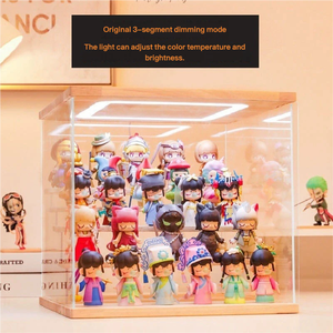Boîte <span class=keywords><strong>de</strong></span> présentation LED en acrylique transparent haut <span class=keywords><strong>de</strong></span> gamme, boîte <span class=keywords><strong>de</strong></span> présentation <span class=keywords><strong>de</strong></span> <span class=keywords><strong>table</strong></span>, vitrine moderne pour figurines <span class=keywords><strong>de</strong></span> jouets, personnages, modèle <span class=keywords><strong>Lego</strong></span> - Product Image 4