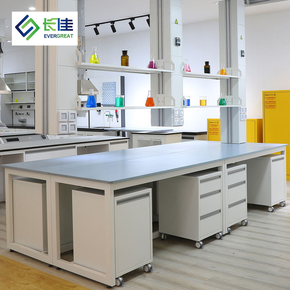 Movable Labatory Competitive Price Lab Furniture Work Bench Wall Bench/laboratory ...