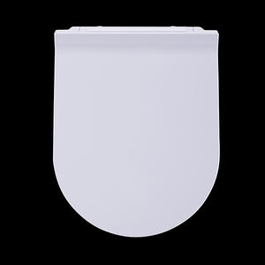 Diseño moderno en forma de D delgada con borde trasero cromado Uf asiento de inodoro ASIENTO DE <span class=keywords><strong>WC</strong></span> decorativo - Product Image 5