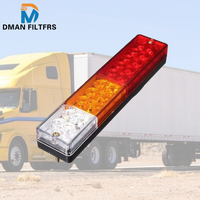 Nouvelles barres de feux arrière universelles étanches 20 LED 12V clignotant ambre blanc marche arrière rouge frein feu de position pour camion remorque VR