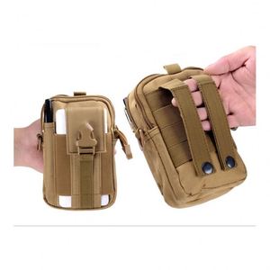 Custom Logo <b>Men</b> Women Phone <b>Pouch</b> Molle Camping Hunting Hiking Oxford Cloth Camo Tactical Waist Belt Bag - Product Image 1