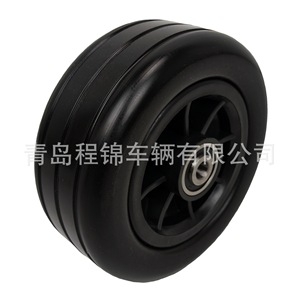 ล้อโฟม PU ขนาด 7 นิ้ว สำหรับรถเข็น ยี่ห้อเฉิงจิน รุ่น 7*2.7 สีดำ - Product Image 5