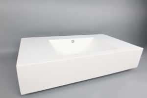 Lavabo Blanco Moderno de Lujo DCT OA780 con Grifo Monomando, Sanitario para Baños de Hotel - Product Image 5