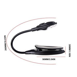 Mini Portable LED <b>Book</b> Reading Light Lamp Mini Clip <b>Book</b> Light Night Lamp Flexible Clip-On Design for Travel or Bedroom Use - Product Image 3