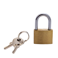 Cadenas carré en laiton durable de 40 mm avec mécanisme de fermeture simple pour portes d'entrepôt, garages et unités de stockage