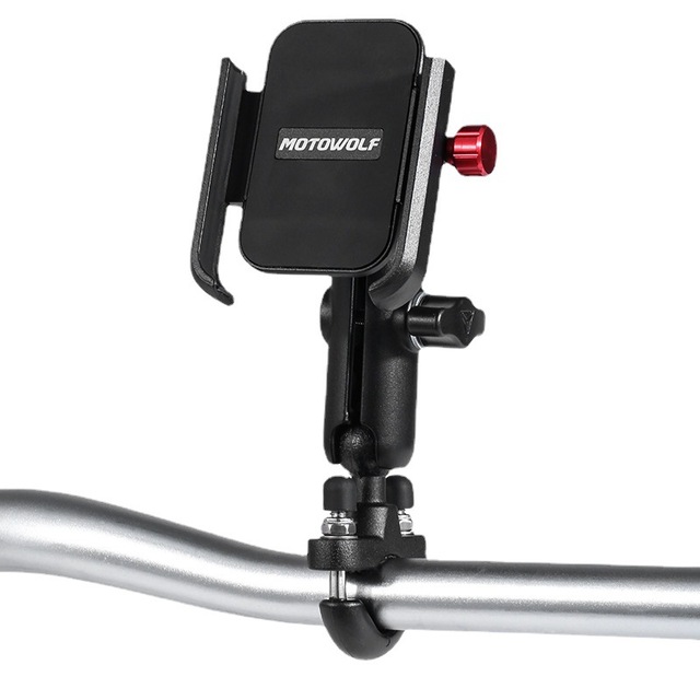 X424-1 Silicone Non-slip 4-6.5 Inch Mobile Phone Support Mobil Racing Stand Cell Phone Holder for Motorcycle