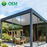 Fengxin Patio Persiennes Systèmes de toiture Gazebo en aluminium Pergola commerciale Restaurant Couverture extérieure