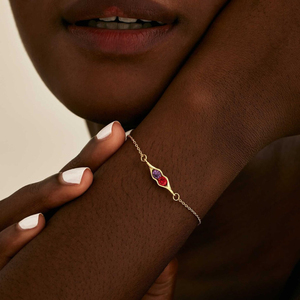 <span class=keywords><strong>Bracelet</strong></span> en zircon incrusté en forme de pois, design <span class=keywords><strong>personnalisé</strong></span> pour chaque mois de l'année, bijou fantaisie sur mesure pour femme - Product Image 2