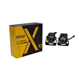 SENLO X1Plus 50W LED <span class=keywords><strong>Mini</strong></span> luces de conducción Nuevo Faro de lente <span class=keywords><strong>azul</strong></span> de doble color y luz antiniebla 6000K Temperatura de color para motocicletas - Product Image 5