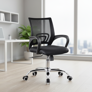 Chaise <span class=keywords><strong>de</strong></span> <span class=keywords><strong>bureau</strong></span> exécutive ergonomique en maille, réglable et pivotante, avec roulettes, pour usage commercial et domestique, directement <span class=keywords><strong>de</strong></span> l'usine - Product Image 1
