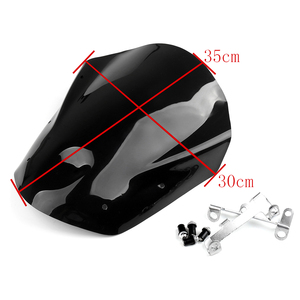 Support de montage fait en plastique ABS pour moto, pare-brise avant de pare-brise pour <span class=keywords><strong>Yamaha</strong></span> <span class=keywords><strong>MT</strong></span> <span class=keywords><strong>07</strong></span> 2013 — 2016, noir, de haute qualité, 2 pièces - Product Image 4