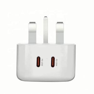 Factory UK PD 40W Dual USB-<b>C</b> 3 Pin Wall <b>Plug</b> QC3.0 USB <b>Type</b> <b>C</b> Charger Socket USB <b>C</b> Power <b>Adapter</b> for Phone 15 16 for For Samsung - Product Image 6