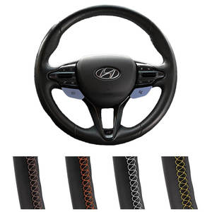 Protector de fibra de carbono para <span class=keywords><strong>volante</strong></span> de coche para <span class=keywords><strong>Hyundai</strong></span> Veloster N 2019-2021 <span class=keywords><strong>i30</strong></span> N 2018 2019 2020 Elantra Model9 N line 2024 - Product Image 2