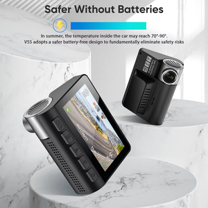 <span class=keywords><strong>Cam</strong></span>éra de tableau de bord 4K Wi-Fi double objectif 3 pouces avec vision nocturne avant et arrière pour voiture - Enregistreur DVR - Offre Spéciale - Product Image 6