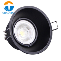 Plafonniers encastrés en aluminium blanc/noir 5W/7W, anti-éblouissement, LED MR16 GU10, spot encastré