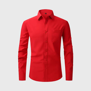 High-End Popel ine Slim Fit Hemden Großhandel einfarbig formelles Hemd für Mann - Product Image 6