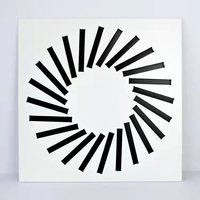 Diffuseur de Grilles de Plafond à Fente Linéaire d'Alimentation d'Air Industrielle en Aluminium HVAC avec Plenum Box pour Usage de Bureau