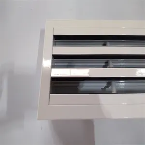 플럼 박스와 탈착식 코어가 있는 HVAC 알루미늄 리니어 슬롯 에어 디퓨저