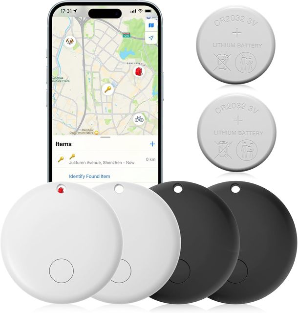 Ultra-thin Smart Pet GPS Tracking Device Waterproof Anti-fall Locator Tracker Air-tag Work with Apple Find My