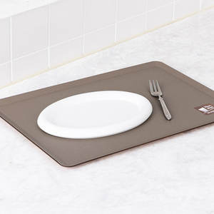 Plateau en pulpe de carton écologique antidérapant brun chocolat_KRCB-074 pour la restauration commerciale, les fournitures hôtelières, le service dans les restaurants - Product Image 5