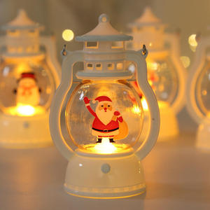 Wholesale Xmas Ornament Handheld <b>LED</b> Christmas <b>Tree</b> Santa Claus Latern for Holiday Home Decor - Product Image 2