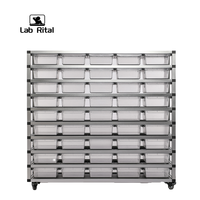 Reptile Snake Tubs Multi-couche Ball Python Rack-Baignoire empilable Reptile Enclosure avec panneau chauffant
