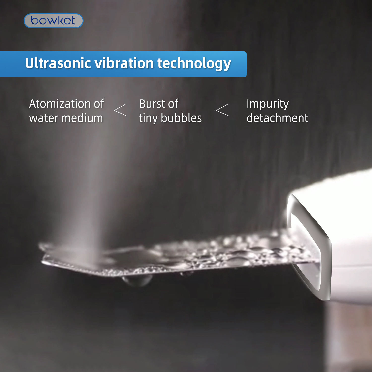 ORANGLES Bowket Professional Cordless Blackhead Remover | Ultrasonic Skin Scrubber & Pore Cleaner Spatula | Face Detox & Tightening Tool (Black) – orangles Qatar - detailed closeup view - illustrating benefits - Image 3 of 6 | created for all | Shop Bowket Professional Cordless Blackhead Remover | Ultrasonic Skin Scrubber & Pore Cleaner Spatula | Face Detox & Tightening Tool (Black) – orangles Qatar North Carolina | Free Shipping ORANGLES