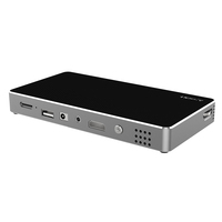 Mini projecteur laser à courte focale 4K Android Wifi 100 Ansi, format compact, intelligent, interactif, pour extérieur, intérieur, bureau, lumière du jour