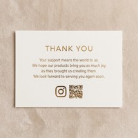 Cartes commémoratives avec estampage à chaud, papier et motifs personnalisables pour les commerçants en ligne et hors ligne