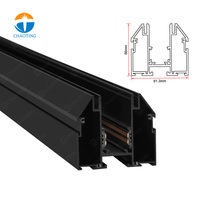 Lampes de plafond à LED magnétiques DC48V, système de rail magnétique en profilé aluminium pour plafond tendu au Royaume-Uni et en Russie