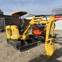 Excavadora Usada Komatsu PC20MR, Máquina de Construcción Hidráulica de Orugas, Original, 2 Toneladas, PC20 PC20MR-2, Mini Excavadora de Segunda Mano con Bomba de Motor