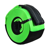 Sangle de remorquage robuste en polyester 30' x 3" avec manilles à anneau en D, kit d'outils d'urgence personnalisé OEM, fabriqué en Chine