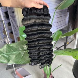 Paquetes de cabello humano brasileño de onda profunda 10-40 pulgadas 100% cabello humano virgen cutícula alineada cabello vietnamita Paquete de onda profunda - Product Image 4