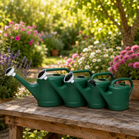 Arrosoir de jardin en plastique 5L 8L 10L 12L avec bec long et tête de pulvérisation amovible pour plantes d'intérieur et d'extérieur, fleurs, serre