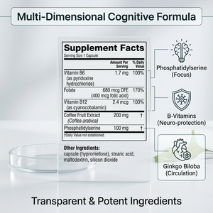 Cápsulas de Fórmula Personalizada para el Apoyo de la Memoria, Fosfatidilserina y Vitaminas del Grupo B para la Salud de la Memoria a Largo Plazo, Marca Privada OEM - Product Image 6