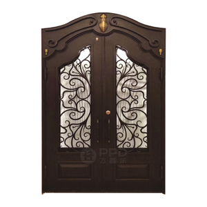 Puerta de cobre y latón Moon, puertas de hierro forjado, otras puertas de seguridad para casas, diseño especial moderno para el mercado de Arabia Saudita, Qatar - Product Image 5