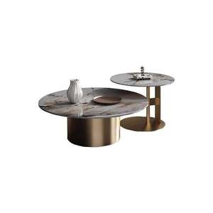 Table basse en dalle de roche de style italien, luxe léger, pour <span class=keywords><strong>la</strong></span> maison, design moderne et minimaliste, ensemble de meubles de salon de petite taille - Product Image 5