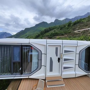 Meilleure vente moderne Space Capsule House Mur extérieur en verre trempé Option rentable pour l'<span class=keywords><strong>achat</strong></span> en gros dans les centres de villégiature - Product Image 6