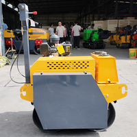 Compacteur à double tambour économique, propulsé au diesel, pour la construction de petites routes