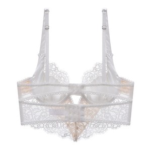 Women Underwear Wholesale Woman Sexy Gathered Ultra-thin Transparent Lace <b>Bra</b> Sexy Underwear Lingeries - Product Image 4