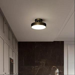 Luces redondas para porche, dormitorio, latón nórdico, luz de techo Led Simple moderna para pasillo - Product Image 2