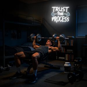 Trust The Process Letreros Neon LED indoor hanging ambient light shop <b>sign</b> wall decoration light entrance indicator light 5V 12V - Product Image 3