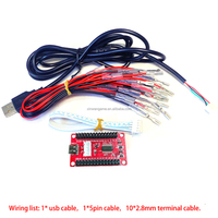 Placa Codificadora USB para PC, para PS3, IOS, Android, Controlador de Retardo Cero, Joystick de Vibración SANWA para Arcade, Consola XBOX360