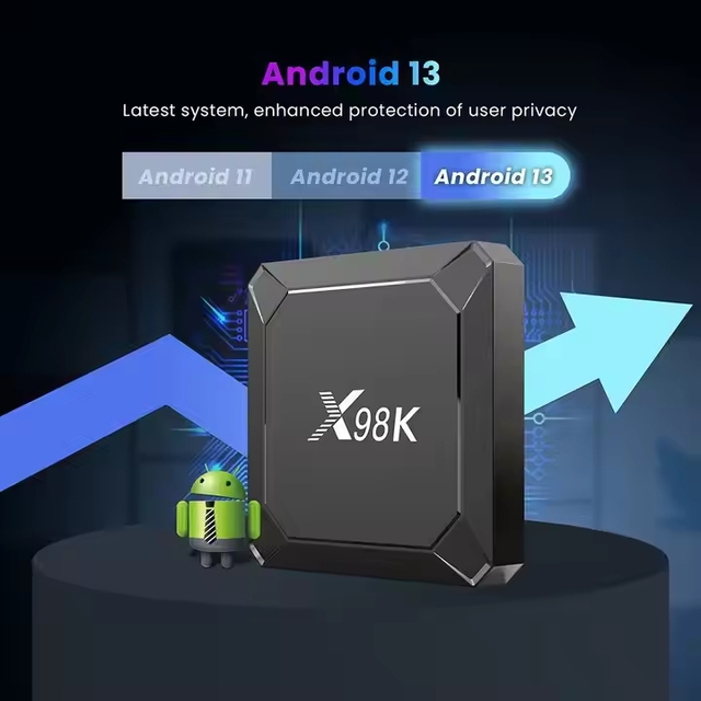 8K TV BOX X98K DUAL WIFI 6 2GB RAM 16GB ROM RK3528 Media Player Android 13.0 Set Top Box X98K