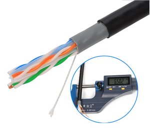 สายแลน Cat5E <span class=keywords><strong>Cat6</strong></span> Cat6A ทองแดงแท้ CCA ความยาว 305 ม. ตัวอย่างสินค้าทดลอง โรงงานผลิตโดยตรง มาตรฐาน CE RoHS ISO 9001 เจ้อเจียง - Product Image 1