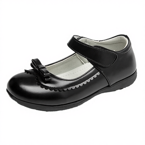 Mocasines de Cuero Genuino para Niñas, Zapatos Casuales Escolares Negros y Blancos de Alta Calidad para Estudiantes, Otoño, Verano, Invierno - Product Image 4