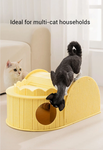 Modular Wool Cat <b>Bed</b> Cave Detachable & Assembleable Foldable Eco-Friendly Portable Pet Shelter <b>in</b> <b>Box</b> - Product Image 2