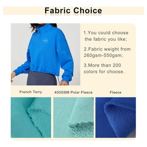 <span class=keywords><strong>Sweat</strong></span> à capuche d'hiver surdimensionné en polaire avec logo personnalisé en gros pull <span class=keywords><strong>vert</strong></span> bleu jaune coupe ample à capuche <span class=keywords><strong>sweat</strong></span>-shirt vierge pour femme - Product Image 2