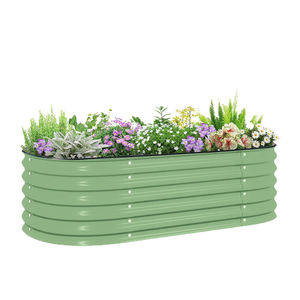 Kit de jardinière surélevée en métal de 17 pouces de hauteur, bac à plantes d'extérieur pour légumes et fleurs - Product Image 4
