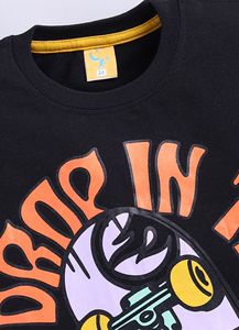 T-shirt en coton imprimé pour garçons, tenue décontractée à manches courtes, tenue d'été douce et confortable - Product Image 4